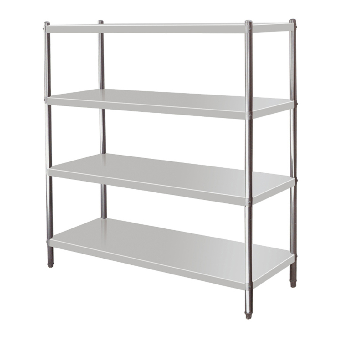 141060 - Stainless Steel 4 Tier Storage Shelving 1500 mm Wide