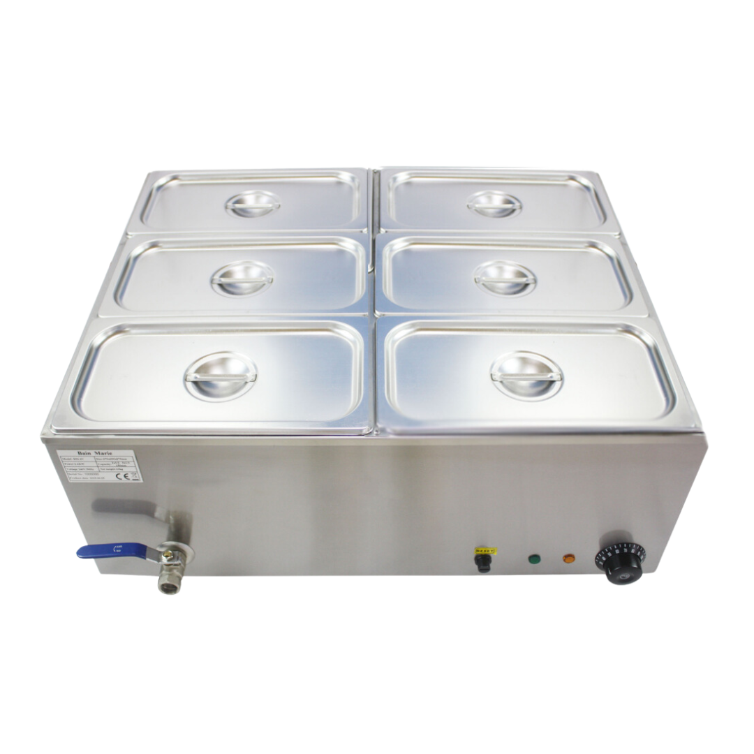 291008 - Bain Marie 6 Pot (6 x GN1/3 150 mm)
