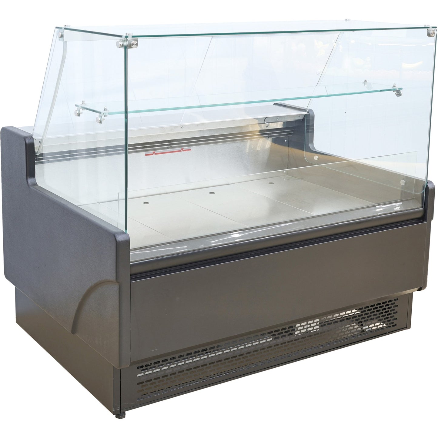 1955mm Wide Flat Glass Serve Over Counter Display Fridge 330 Litres Ventilated Cooling | BLUEL164