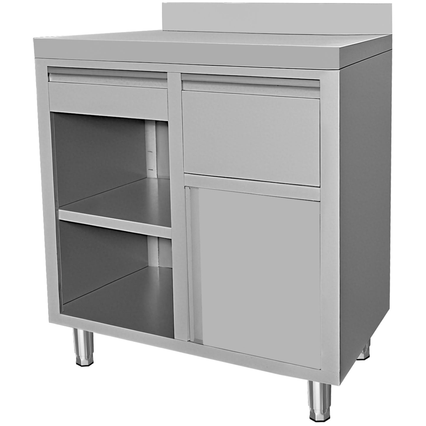 Commercial Stainless Steel Tall Coffee Station Table with Drawer 1000×600×1150mm | VC106FBU