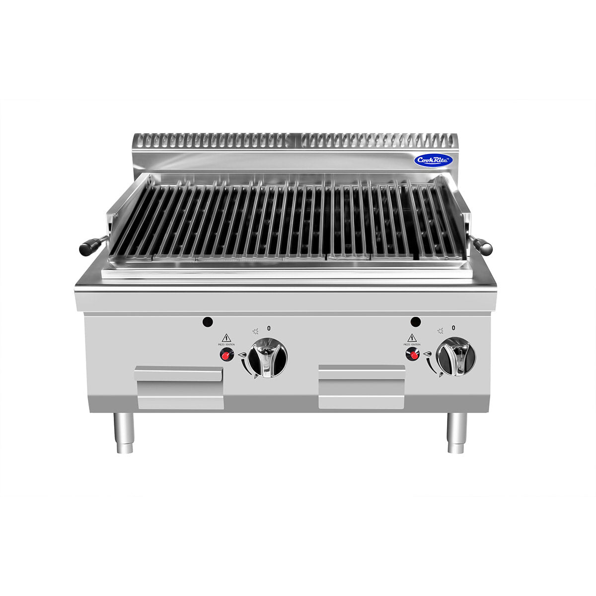 CookRite Lava Stone Gas Char Grill Double Width AT7G8CM-C