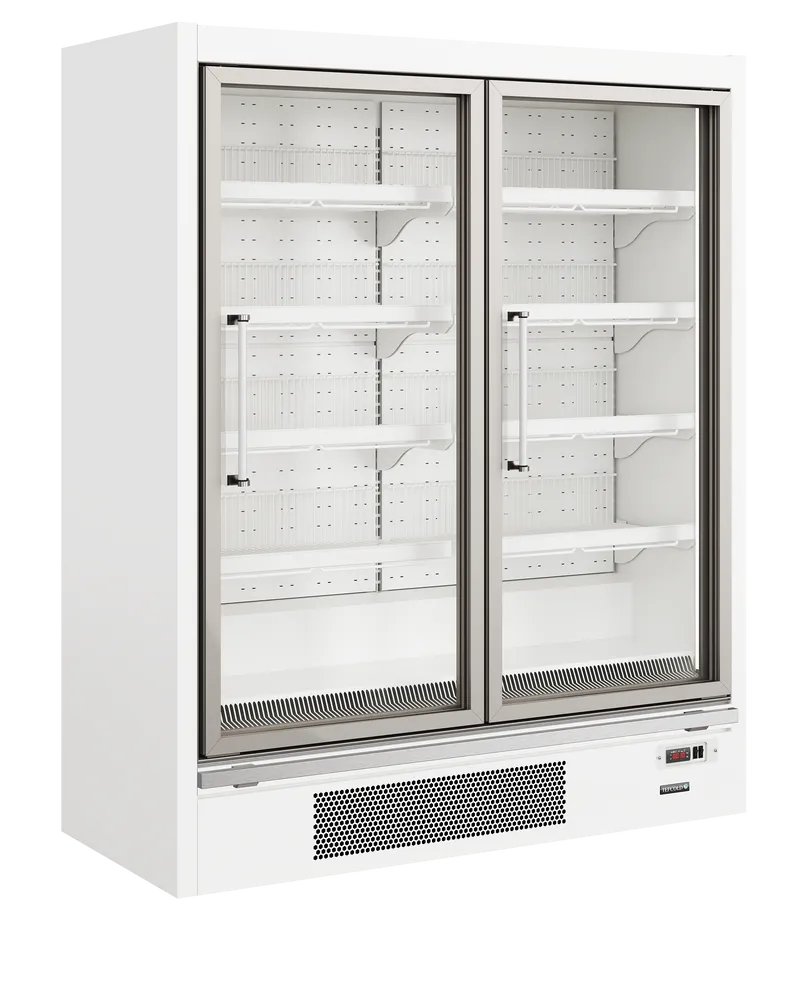 TEFCOLD Galaxy+ GPF2D White 2 Door Glass Display Freezer