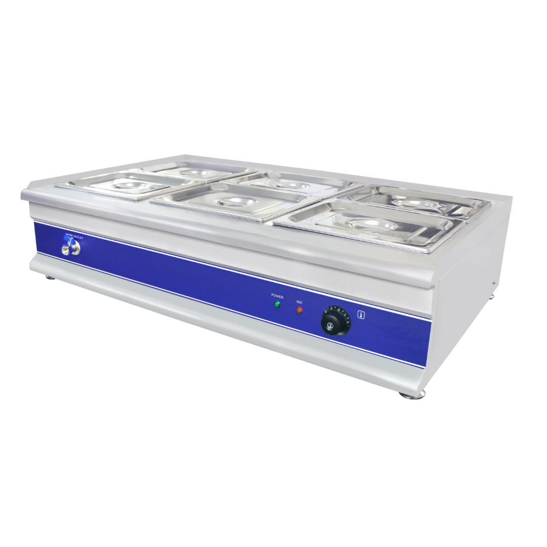 291007 -  Bain Marie 6 Pot (6 x GN1/2 100 mm)