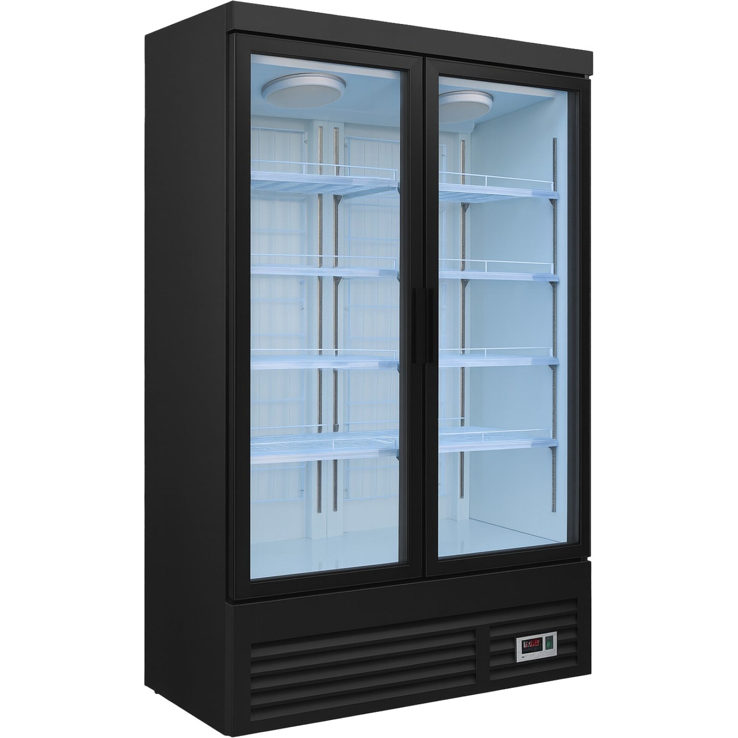 Commercial Double Door Display Showcase Freezer 1260x730x1980mm | BLUEL310