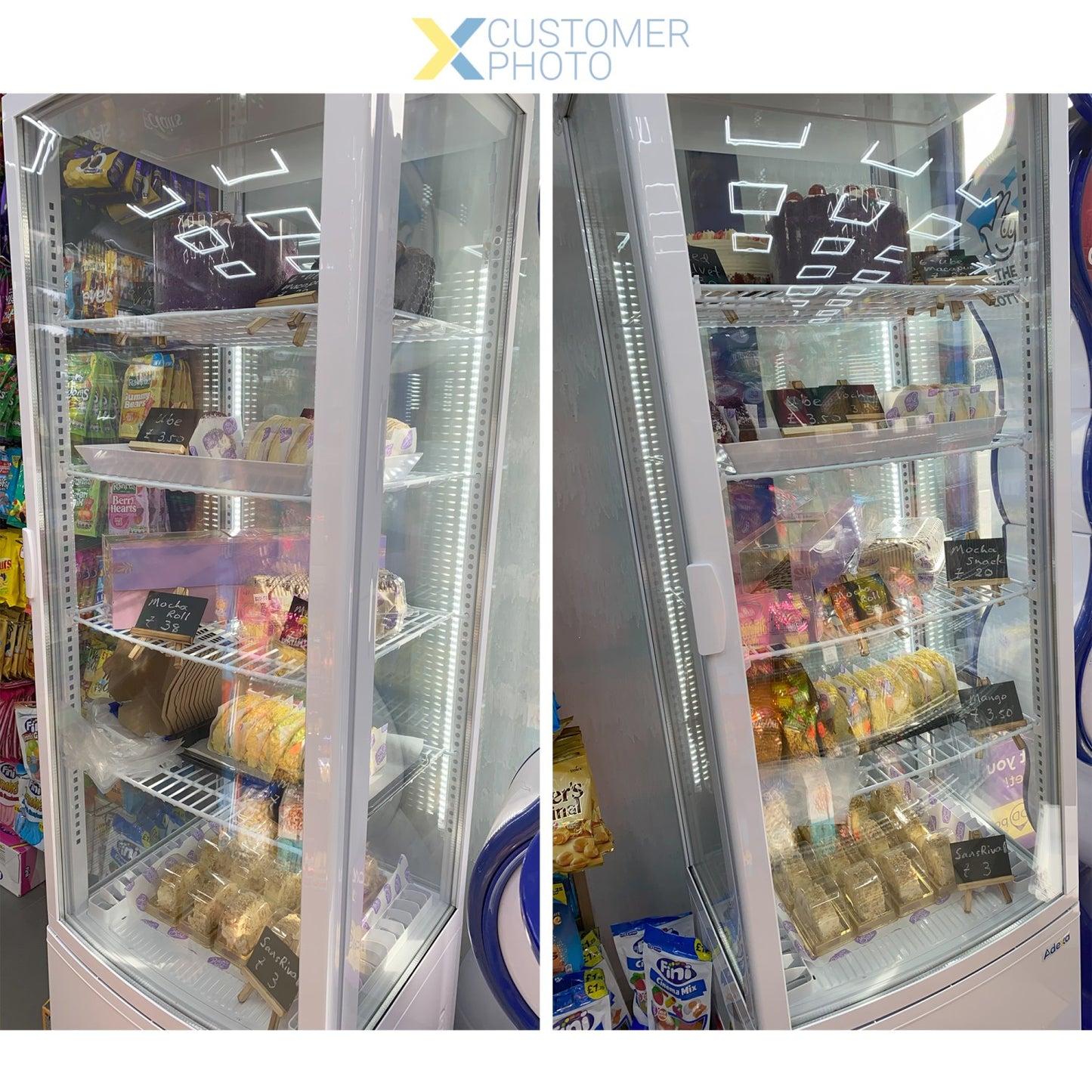 Upright Display Fridge 238 litres 4 shelves White 1 flat door | CL238W