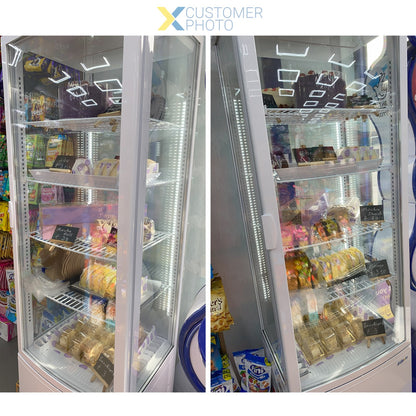 Upright Display Fridge 238 litres 4 shelves White 1 flat door | CL238W