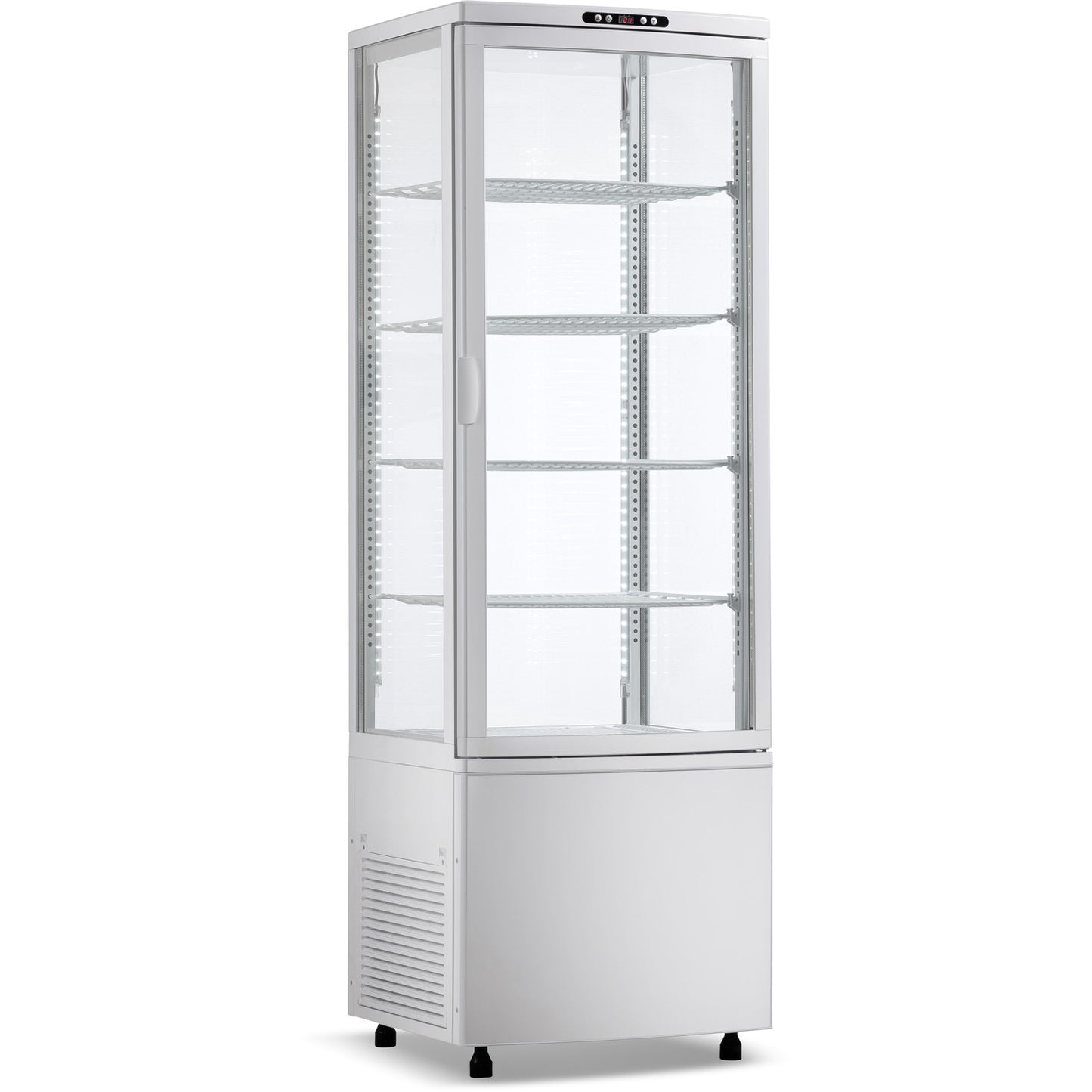 Upright Display Fridge 238 litres 4 shelves White 1 flat door | CL238W