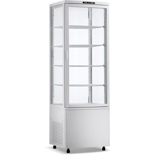 Upright Display Fridge 238 litres 4 shelves White 1 flat door | CL238W