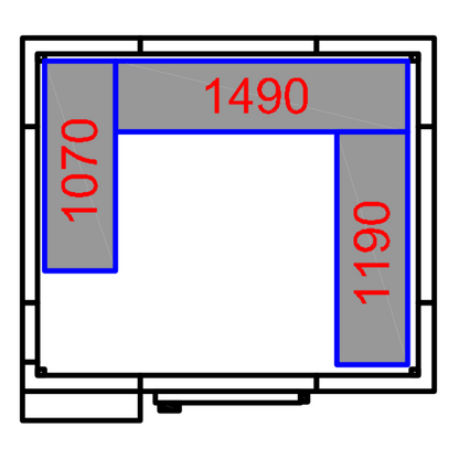 Freezer room with Freezing unit 1800x2100x2010mm Volume 5.9m3 | FR1821201