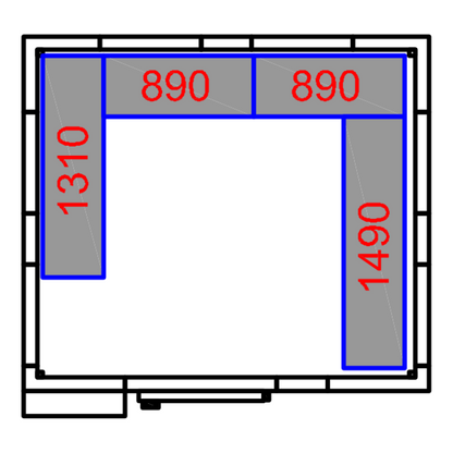 Freezer room with Freezing unit 2100x2400x2010mm Volume 8.0m3 | FR2124201