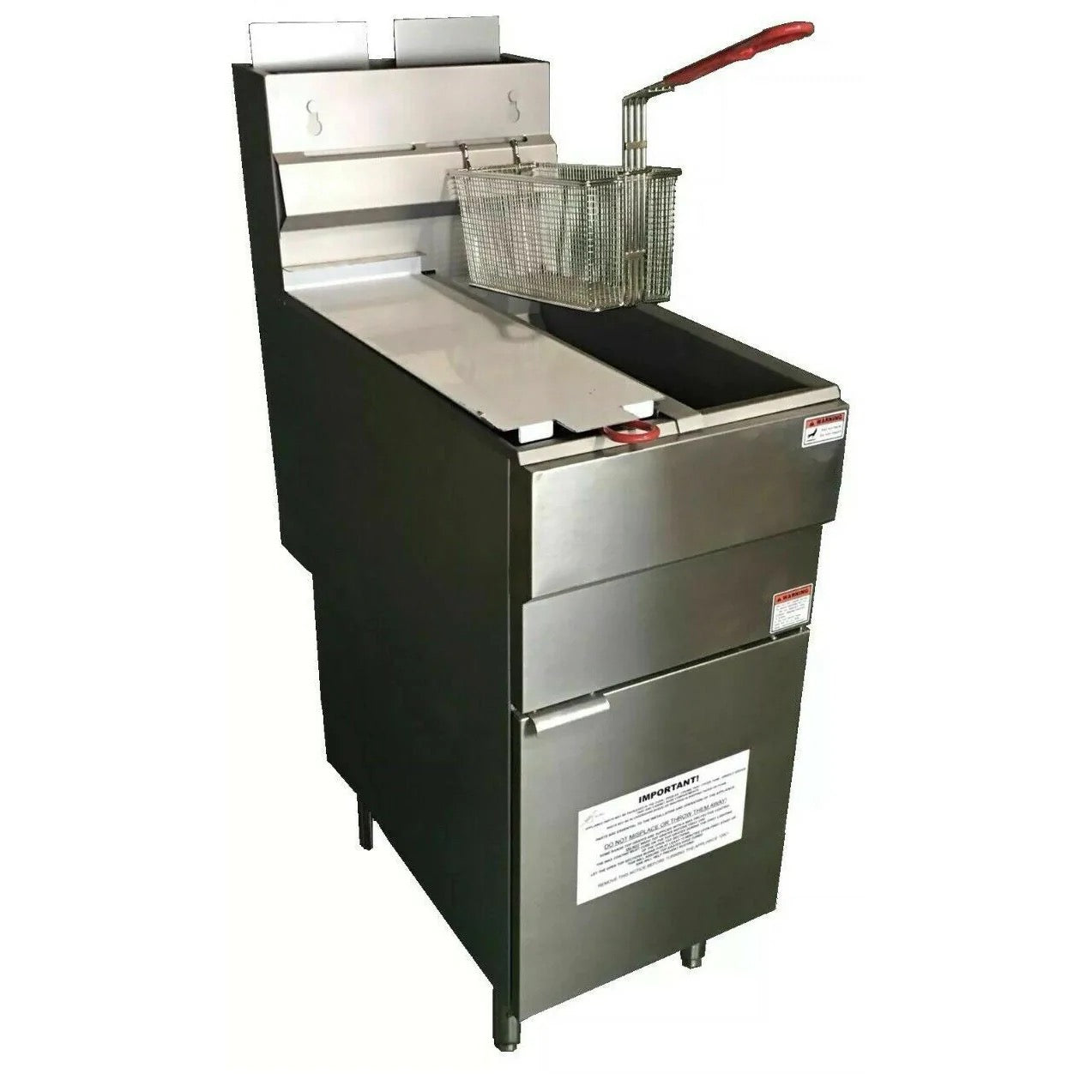 101070 - GF120T 4 Burner Twin Tank Gas Fryer with Twin Baskets
