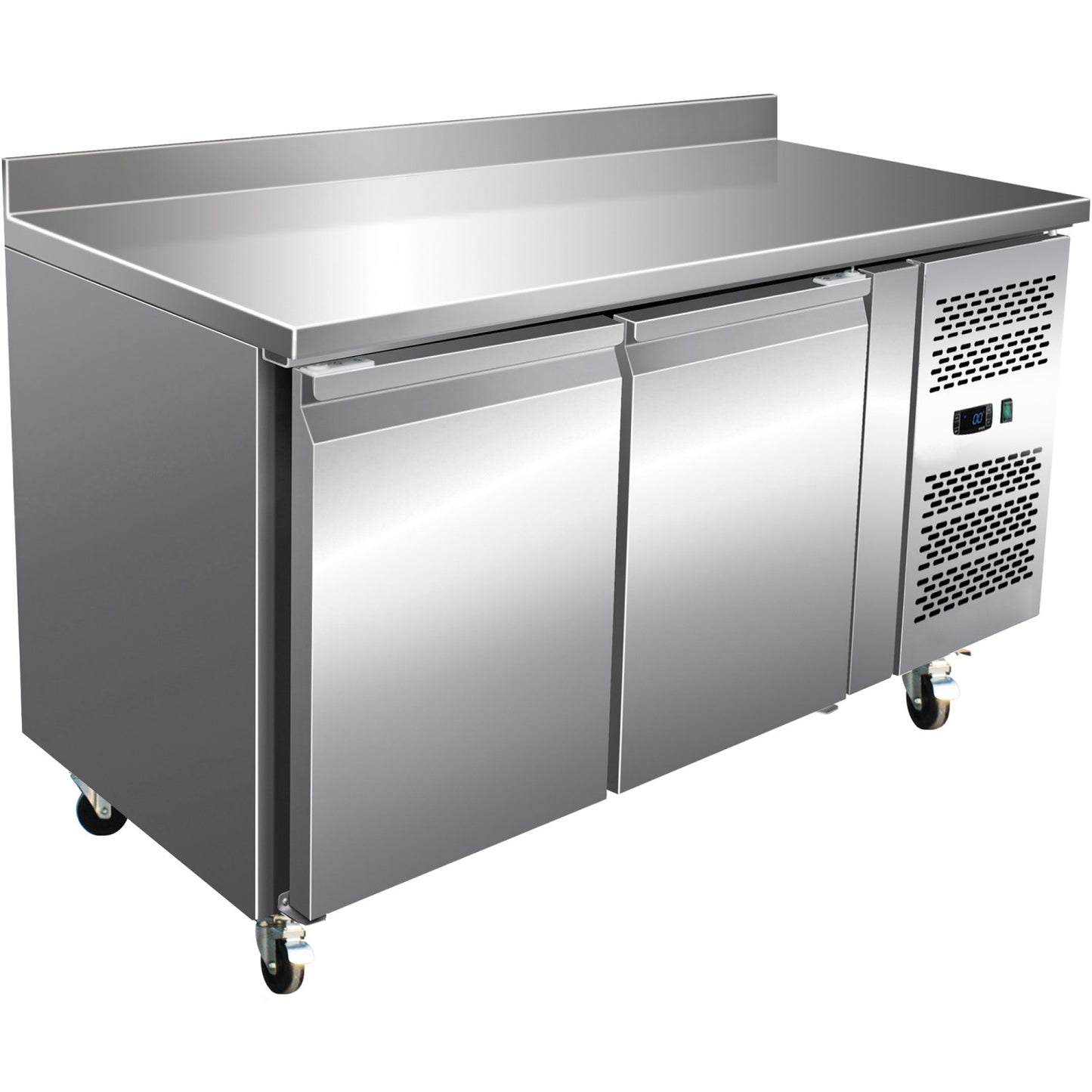 Commercial Freezer Counter with Upstand 2 doors Depth 700mm | FG22V