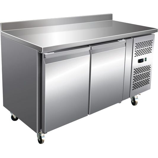 Commercial Freezer Counter with Upstand 2 doors Depth 700mm | FG22V