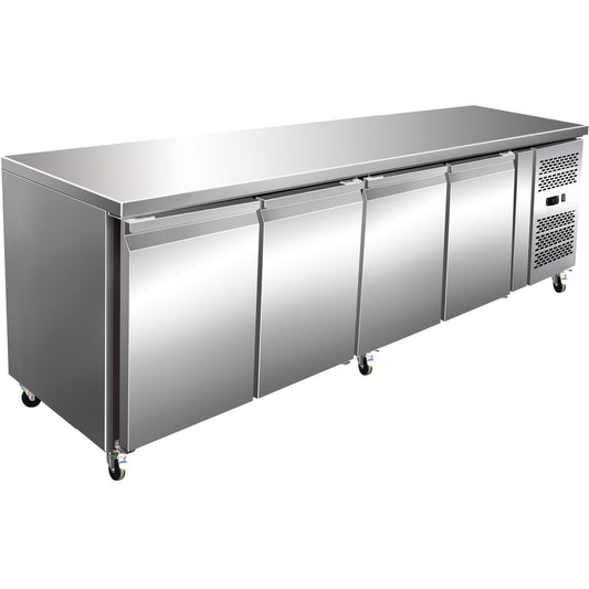 Commercial Freezer counter Ventilated 4 doors Depth 600mm | THSNACK4100BT