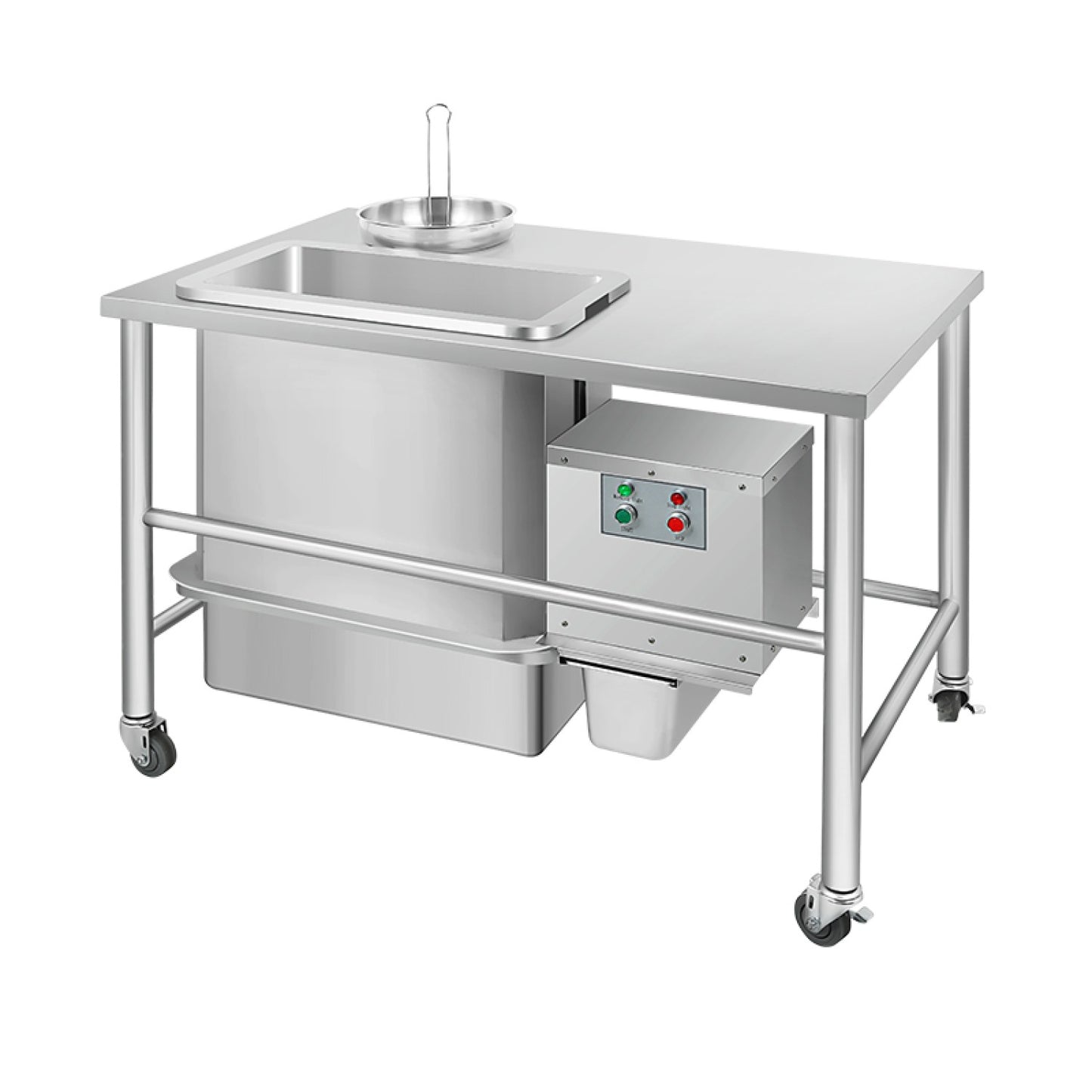 Electric Breading Table GU-1220B Stainless Steel with Automatic Sieving 1220x760x850mm | GU1220B
