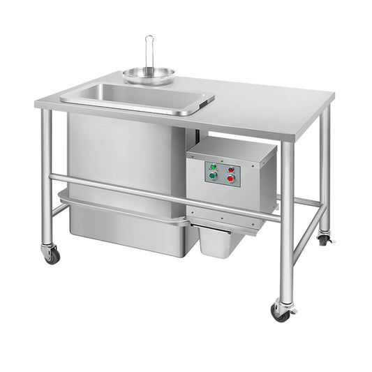 Electric Breading Table GU-1220B Stainless Steel with Automatic Sieving 1220x760x850mm | GU1220B