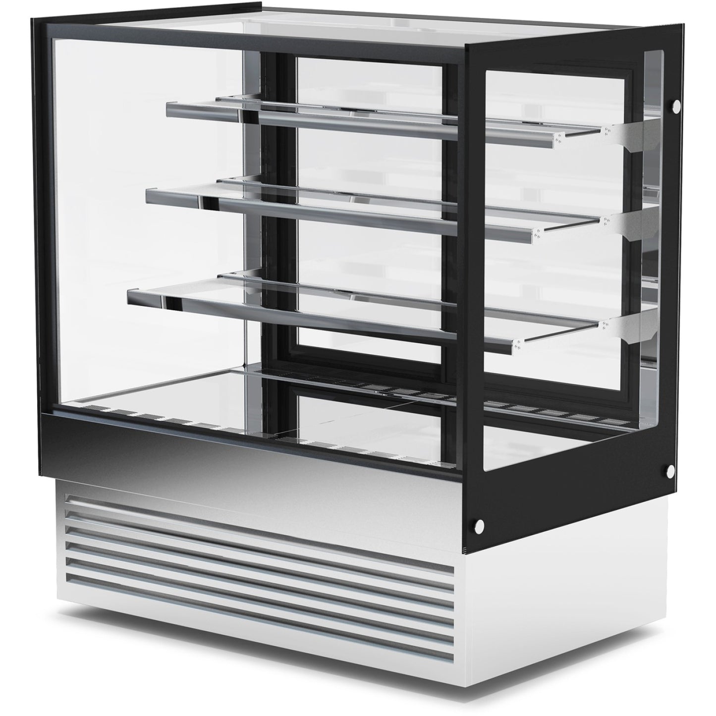 Display Merchandiser Fridge 760 litres with 3 shelves Black &amp; Stainless steel | HL1800B3