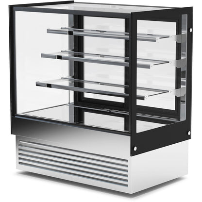 Display Merchandiser Fridge 760 litres with 3 shelves Black &amp; Stainless steel | HL1800B3
