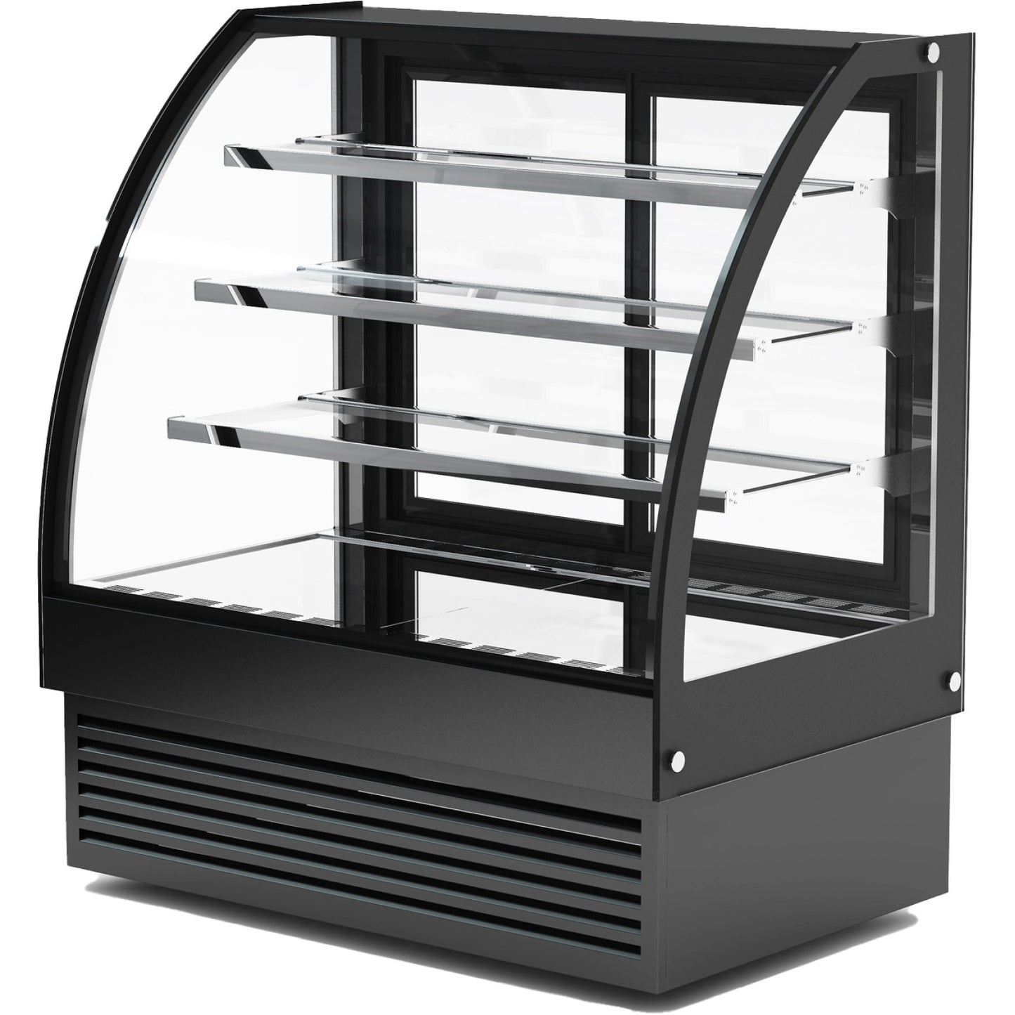 Display Merchandiser Fridge Curved Front 400 litres 3 shelves Black | HL1200S3BLACK