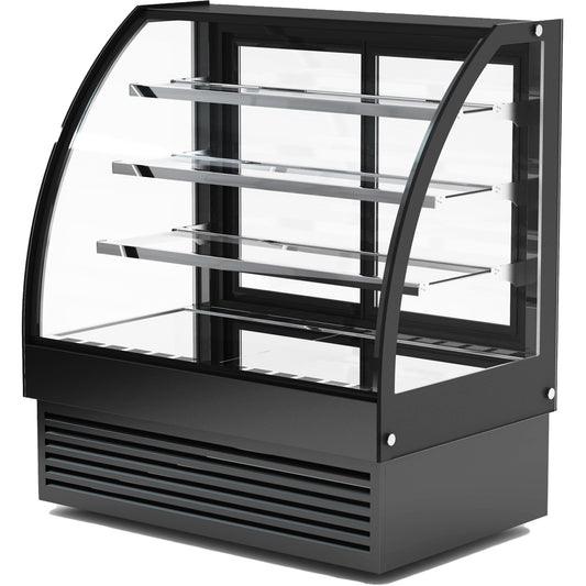 Display Merchandiser Fridge Curved Front 400 litres 3 shelves Black | HL1200S3BLACK