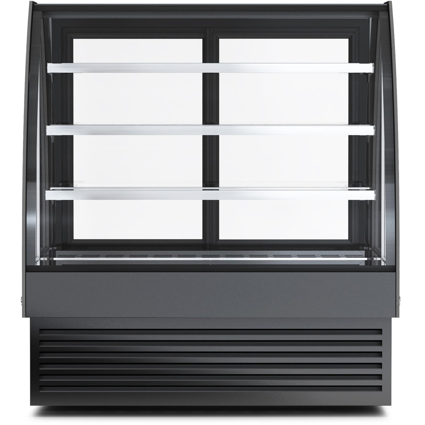Display Merchandiser Fridge Curved Front 400 litres 3 shelves Black | HL1200S3BLACK