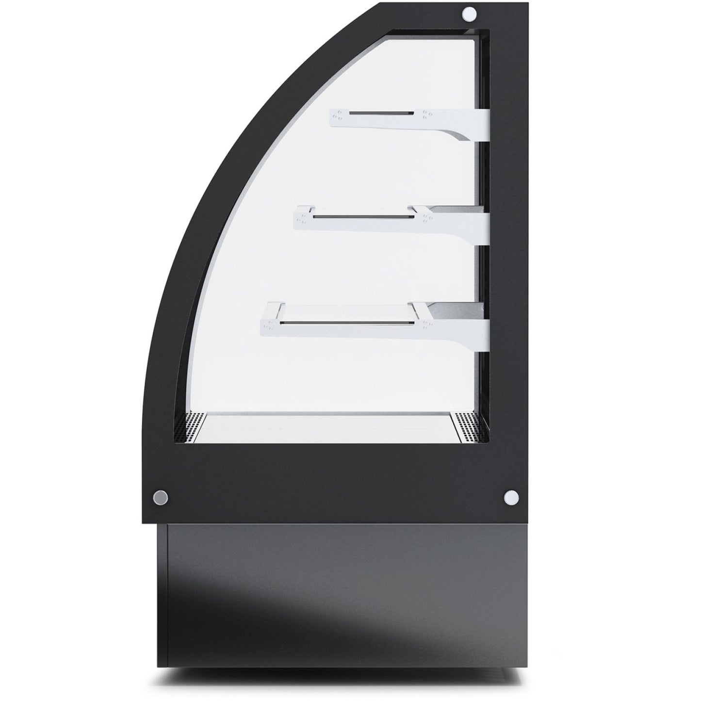 Display Merchandiser Fridge Curved Front 400 litres 3 shelves Black | HL1200S3BLACK