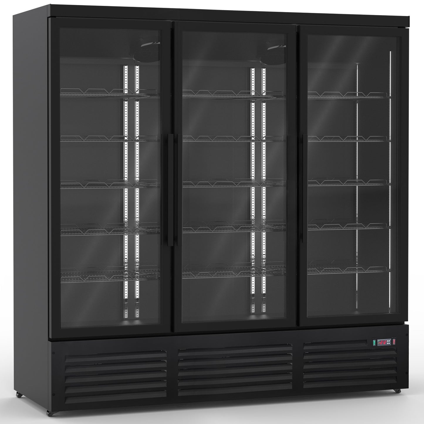 Commercial Display Freezer with Triple Glass door 1450 litres Black | KXD1880BLACK