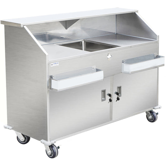 Commercial Portable Bar Stainless Steel with Doors 1550x580x1200mm | PB2361HDSS