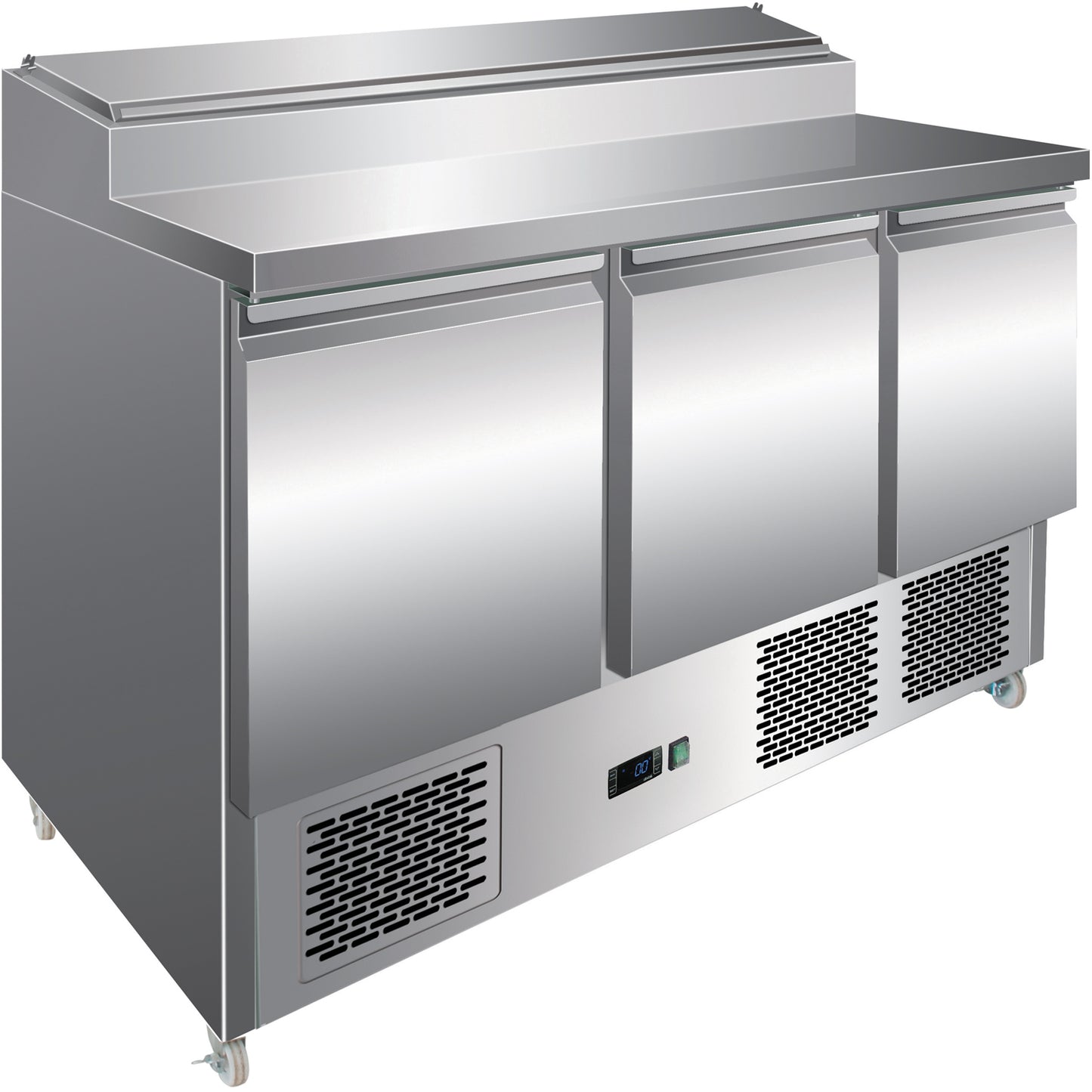 Refrigerated Prep Table 3 doors Sandwich top 8xGN1/6 | THPS30016