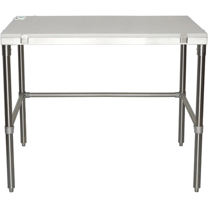 Professional Solid Stainless Steel Poly Top Work Table 1200x600x900mm | PSWT600X1200OB
