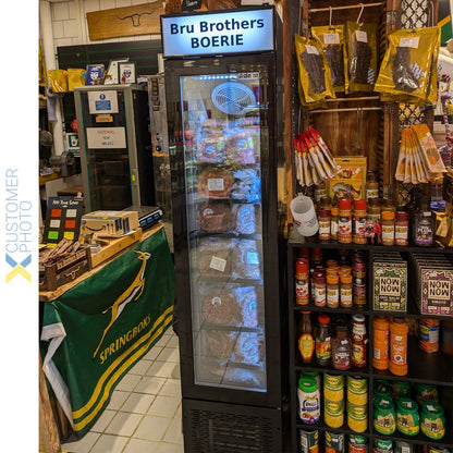 Commercial Display Freezer Upright 105 litres Hinged glass door LED canopy Black | SD105B