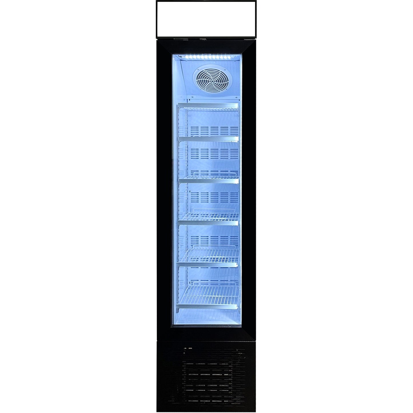 Commercial Display Freezer Upright 105 litres Hinged glass door LED canopy Black | SD105B