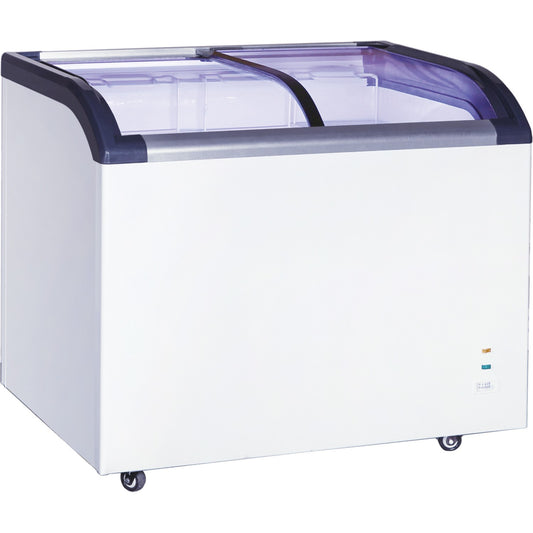 Commercial Display Chest freezer Curved sliding glass lid 263 litres | LVNT366