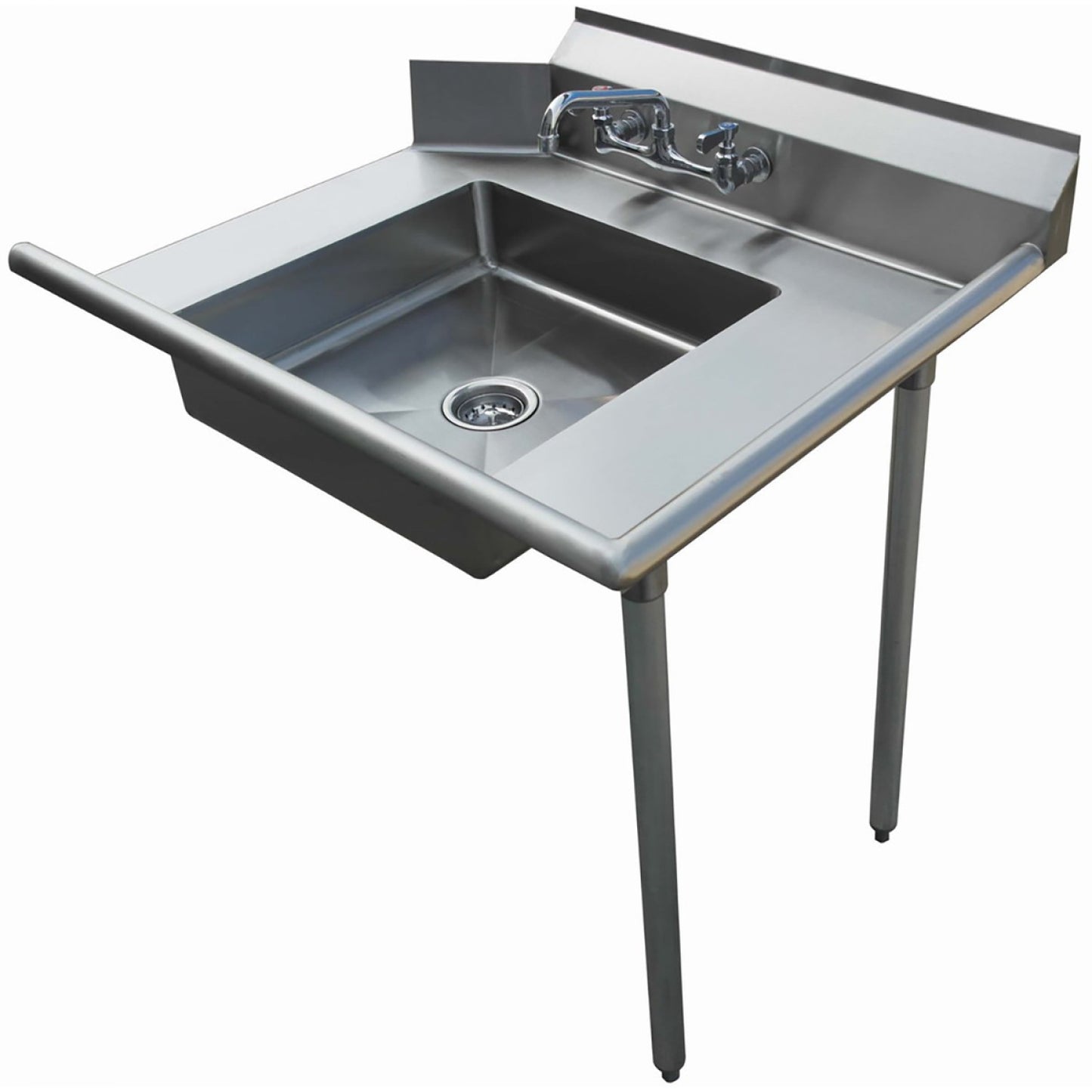Commercial Stainless steel Pass Through Dishwasher Table with Sink Right 914mm Width | SDT36R