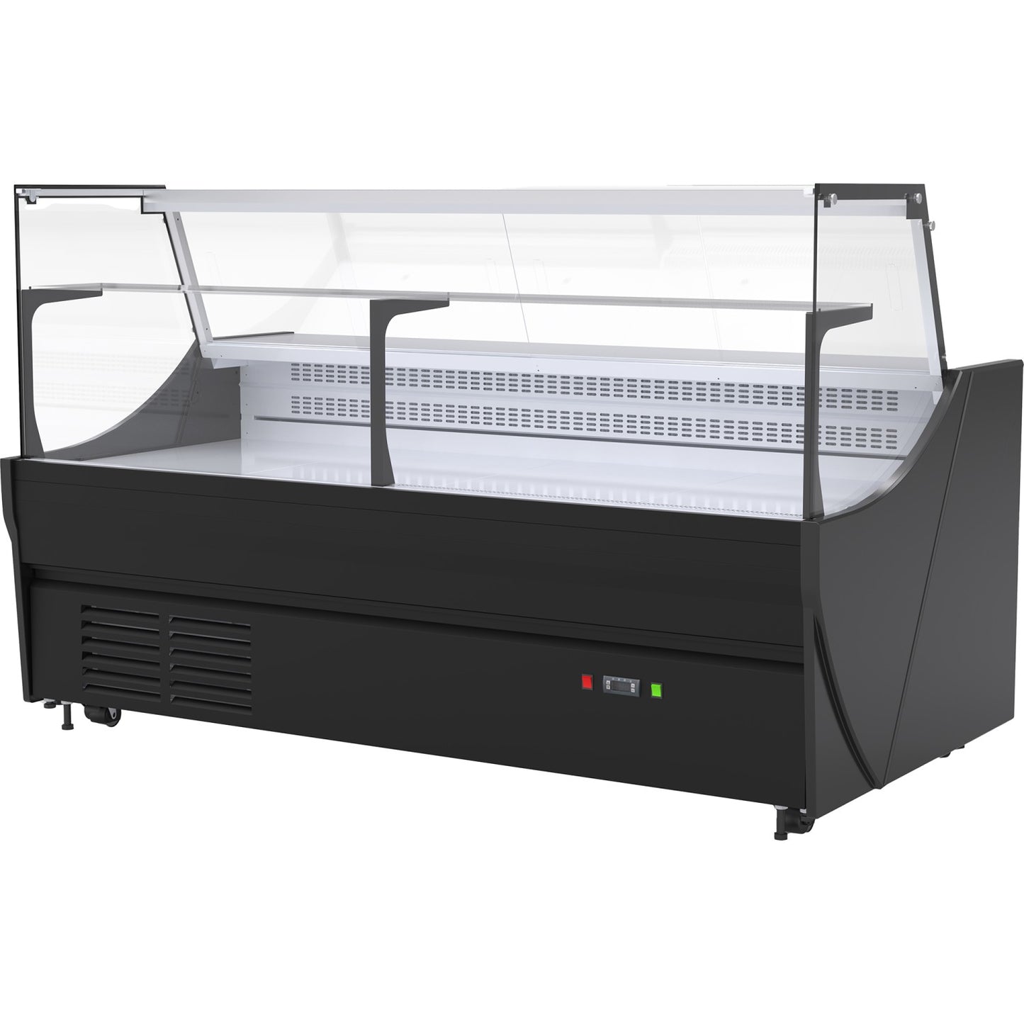 Serve over Deli counter Black front Straight glass front Width 1520mm | YFCSC1520V1