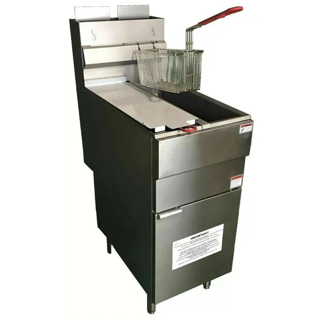 Burner Twin Tank Gas Fryer with Twin Baskets