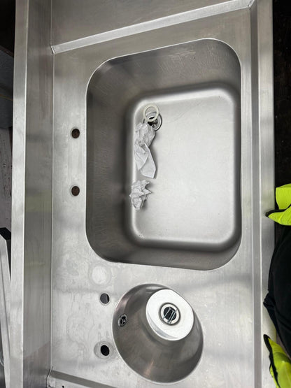 Commercial Double Bowl Sink Stainless Steel 200x70x90cm - B Grade