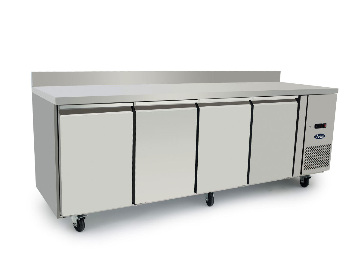 4 Door Counter Refrigerator with 100mm Splash Back