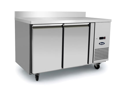 2 Door Counter Refrigerator with 100mm Splash Back