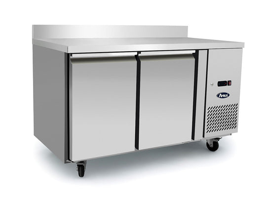 2 Door Counter Refrigerator with 100mm Splash Back