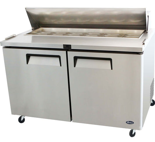 Atosa MSF8303GR Heavy Duty 2 Door Prep Counter 515 Litres with 8nr x 1/3 GN Pans