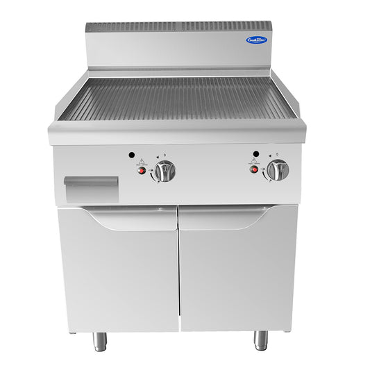 CookRite Ribbed Top Gas Griddle Double Width with Twin Door Base AT7G8G-F-B