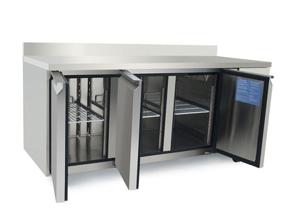 3 Door Counter Refrigerator with 100mm Splash Back