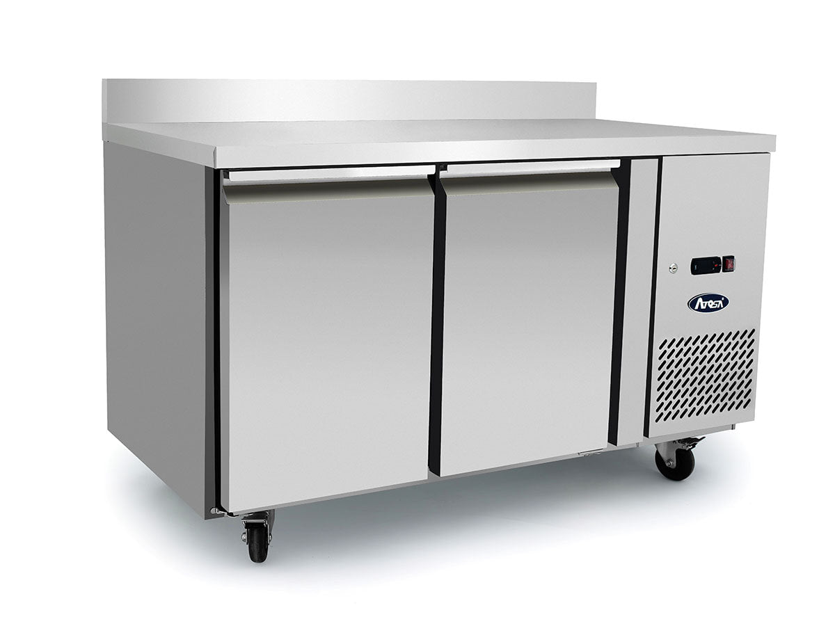 2 Door Counter Freezer – with 100mm Splash Back