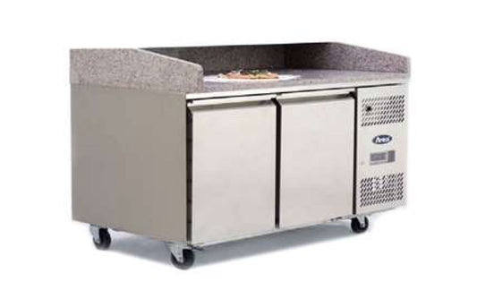 Atosa EPF3490GR Pizza Prep Counter 1 Door + 7nr Ambient Drawers, Marble Top