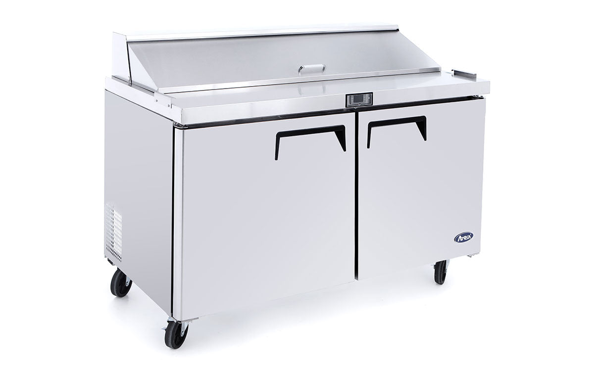 Atosa MSF8302GR Heavy Duty 2 Door Prep Counter 340 Litres with 6 x 1/3 GN pans