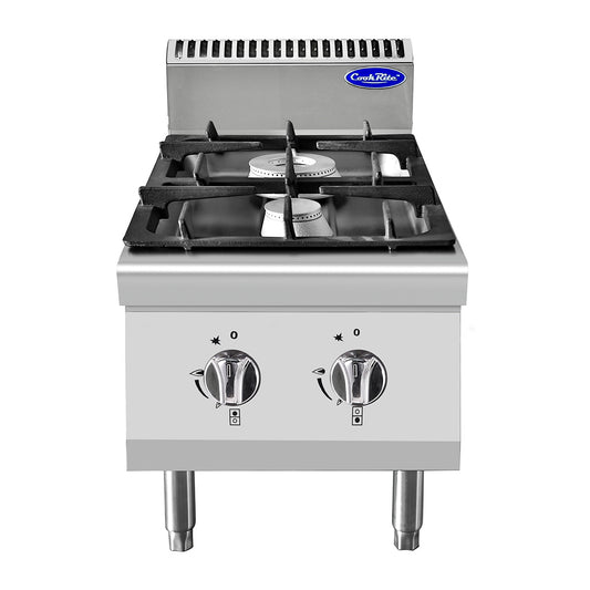CookRite Two Burner Gas Boiling Top AT7G2B-C-1