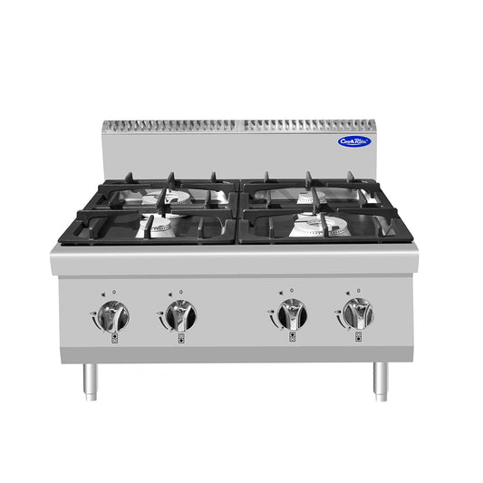 CookRite Four Burner Gas Boiling Top AT7G4B-C-1