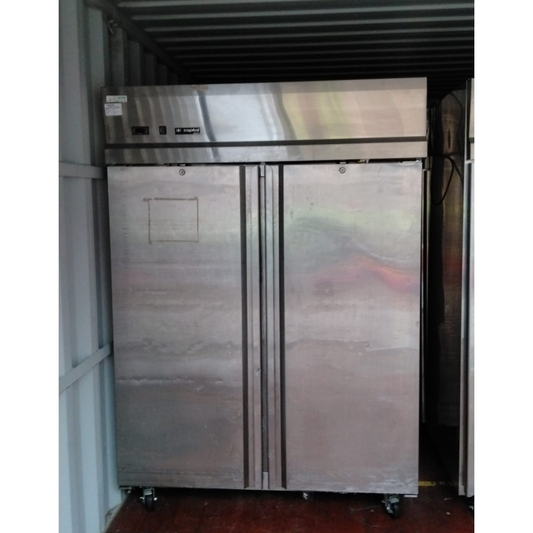 Double Door Commercial Refrigerator – Stainless Steel Upright Fridge - Refurbished