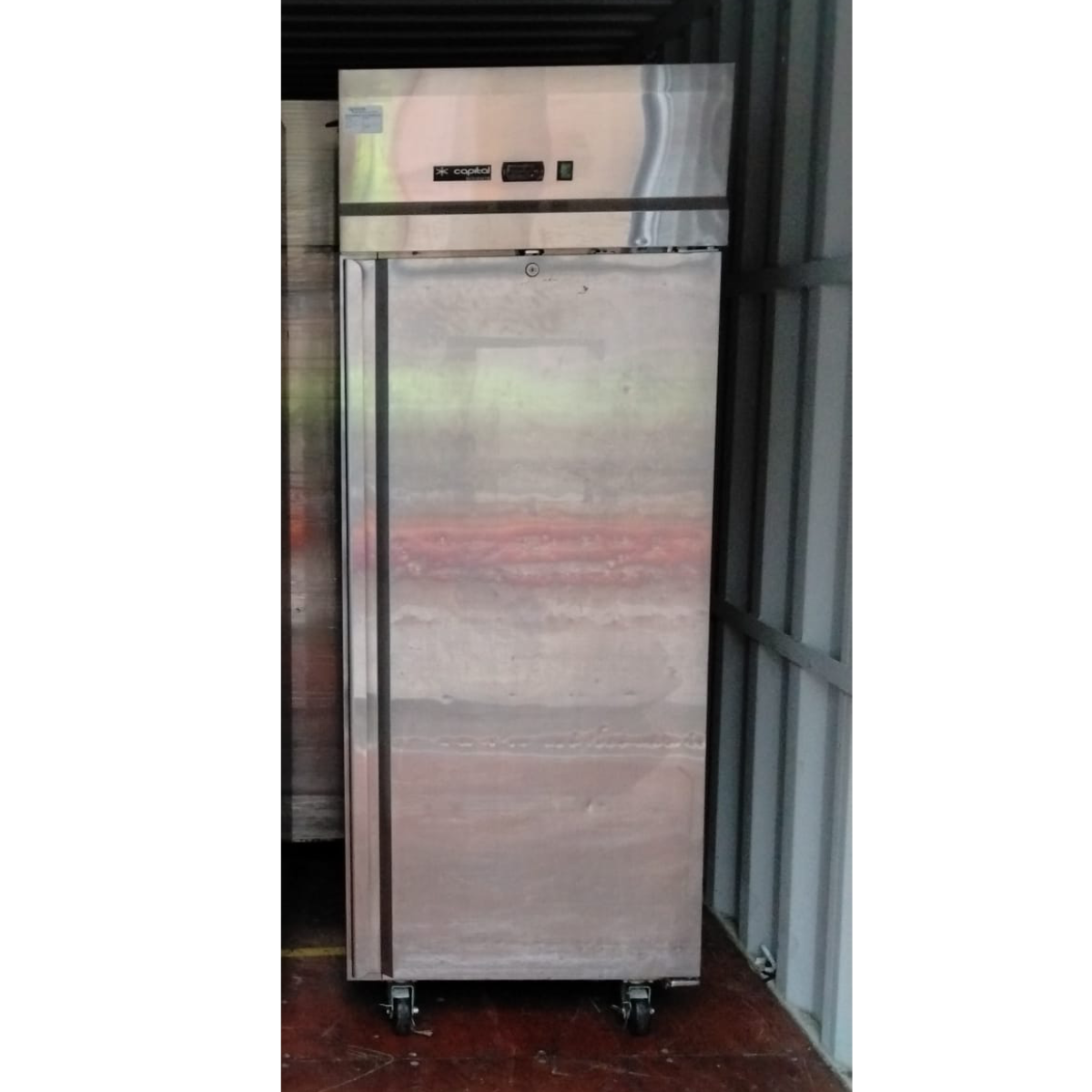 Single Door Commercial Refrigerator – Stainless Steel Upright Fridge - Refurbished